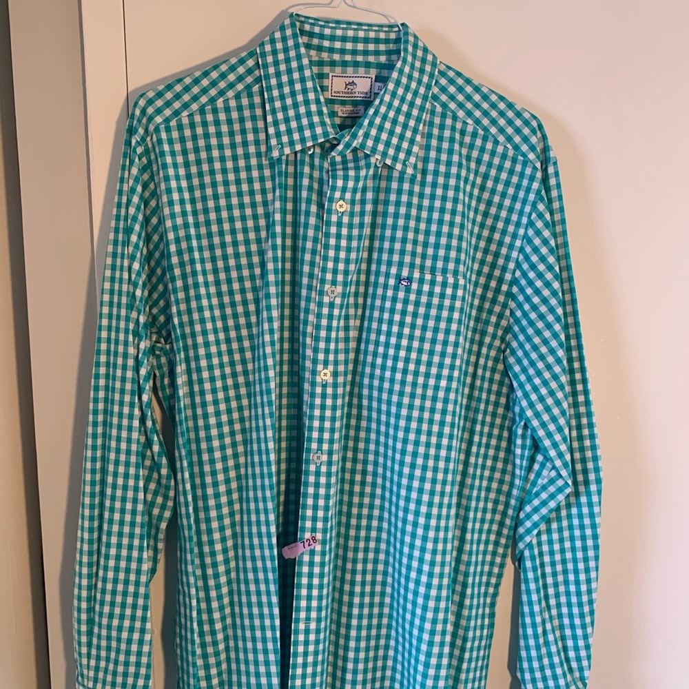 Southern Tide Men’s Button Down Shirt in Teal